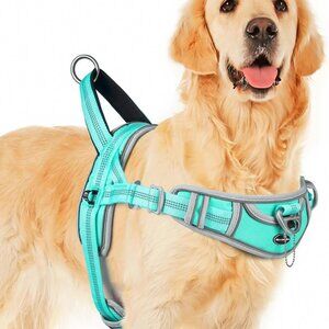 No-Pull No-Choke Dog Halter Harness with Rubber Handle